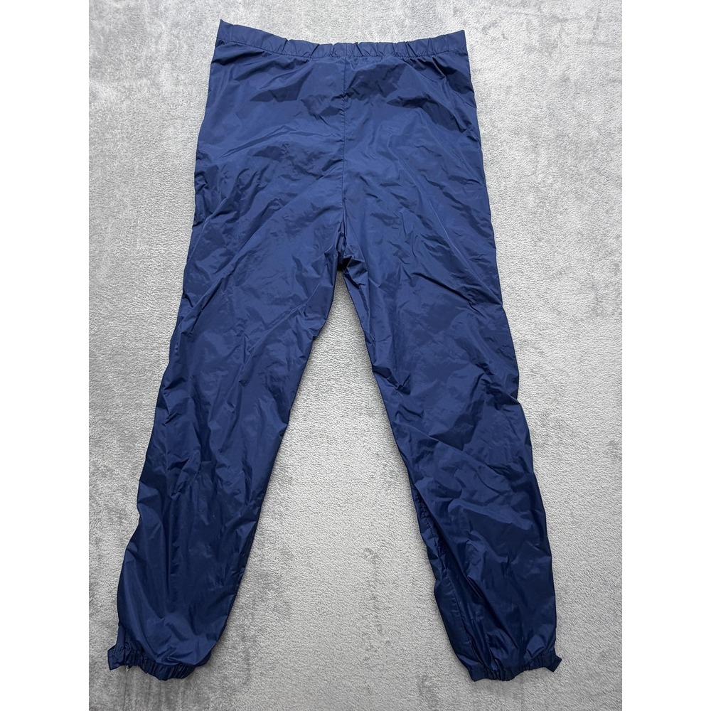 Vintage REI Mens M Blue Rain Pants GORE-TEX Waterproof Breathable Side Zips USA
